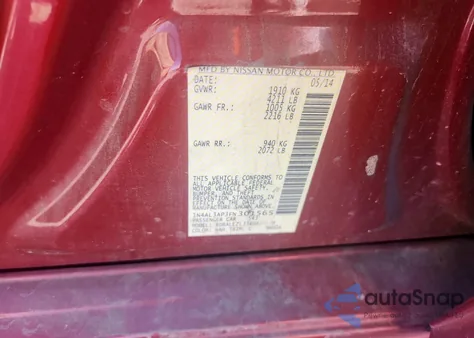 2015 Nissan Altima 2.5 z USA, uszkodzony, nr VIN 1N4AL3AP3FN301565